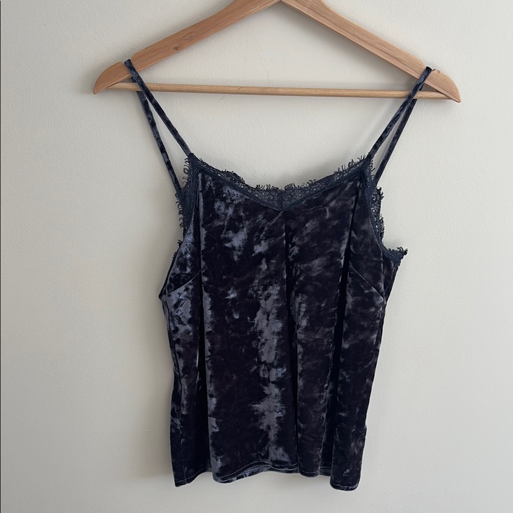 ASOS Navy Velvet Cami - Size 2